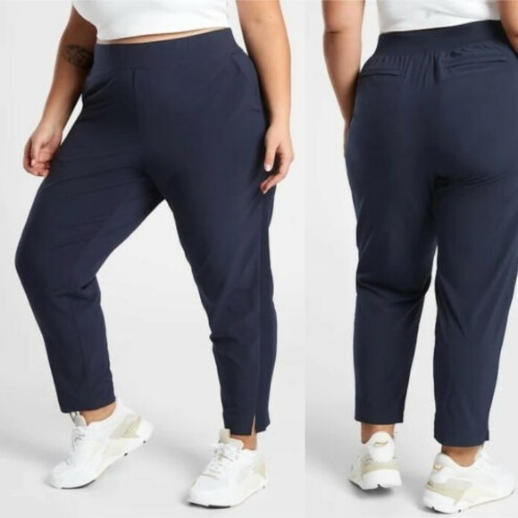Athleta Pants - NWT Athleta Brooklyn Ankle Pants Navy Blue Women's Plus Size 26 H11522